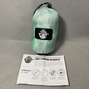 New Legit Camping Hammock Lightweight Portable Graphite Sea Green